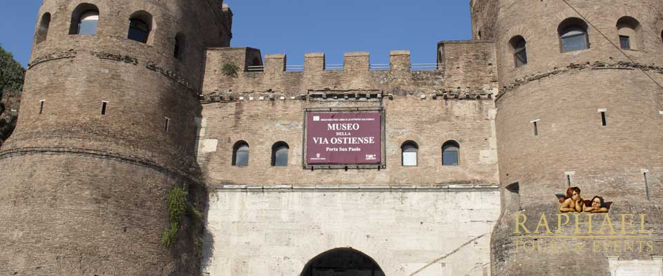 The Ancient City Walls of Rome and St. Paul's Gate